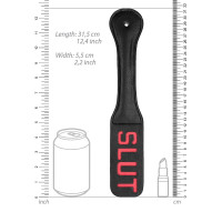 Шлепалка черная квадратная с надписью SLUT PADDLE 31,5 см