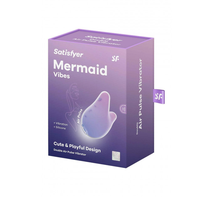 Стимулятор с воздушным импульсом + вибрация Satisfyer Mermaid Vibes сиренево-розовый