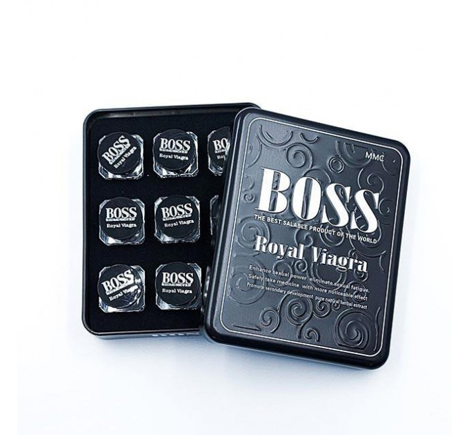 Таблетки для потенції Boss Royal Viagra за (ціна за баночку, 3 капсули)