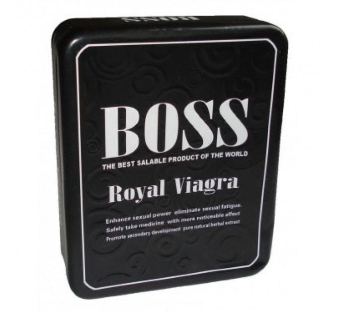 Таблетки для потенції Boss Royal Viagra за (ціна за баночку, 3 капсули)