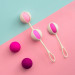 Набор вагинальных шариков Gvibe Geisha Balls 3, силиконовые, розовый, 5 штук
