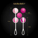 Набор вагинальных шариков Gvibe Geisha Balls 3, силиконовые, розовый, 5 штук