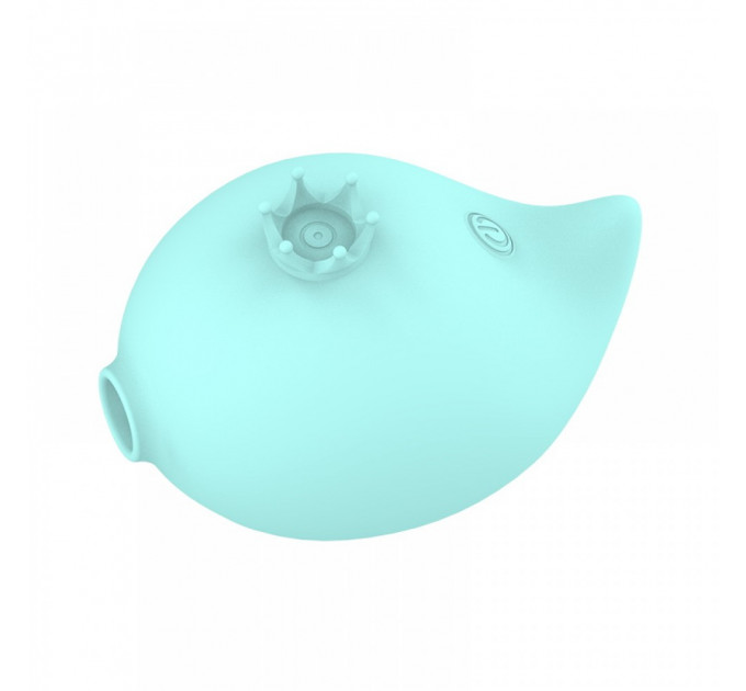 Вакуумный стимулятор клитора RACHEL Vibrating & Sucking Fish USB 9 functions, Blue