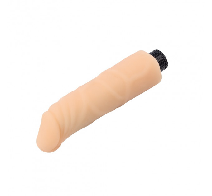 Вибратор из киберкожи на батарейках Chisa Real Touch XXX, бежевый