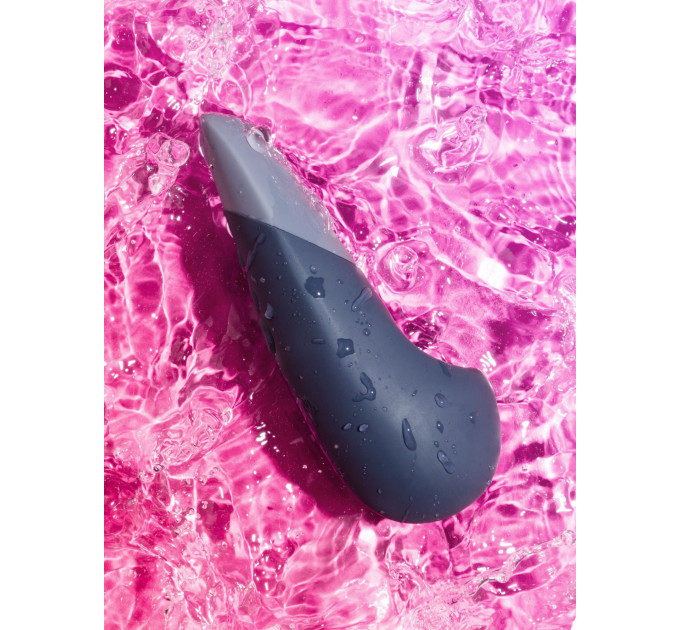 Вибратор для стимуляции клитора бесшумный Womanizer Vibe, темно-синий