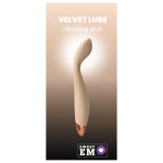 Вибратор для стимуляции точки G и клитора Sweet Em Velvet Lure, нежно желтый