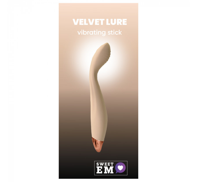 Вибратор для стимуляции точки G и клитора Sweet Em Velvet Lure, нежно желтый