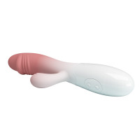 Вибратор-кролик PRETTY LOVE Snappy с реалистичной головкой, розовый, 19 х 3.2 см
