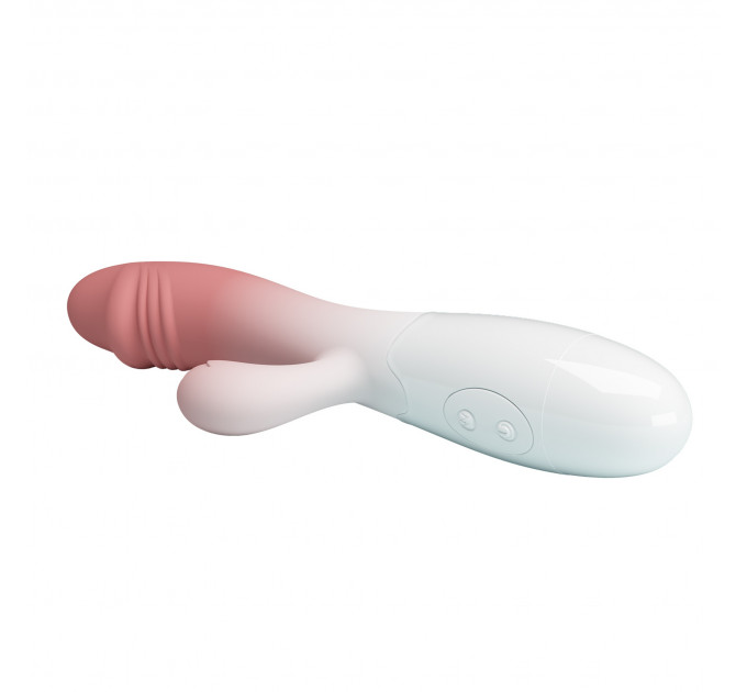 Вибратор-кролик PRETTY LOVE Snappy с реалистичной головкой, розовый, 19 х 3.2 см