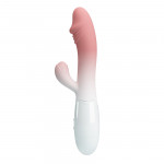 Вибратор-кролик PRETTY LOVE Snappy с реалистичной головкой, розовый, 19 х 3.2 см