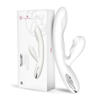 Вибратор-кролик с вакуумной стимуляцией BeYourLover Eria с подогревом, белый