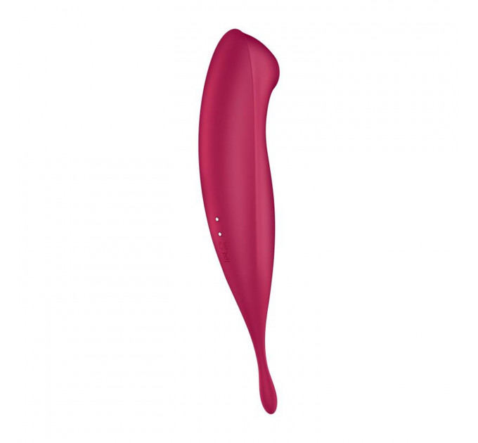 Вибратор с волновой стимуляцией Satisfyer Twirling Pro+ с приложением, красный