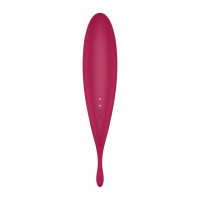 Вибратор с волновой стимуляцией Satisfyer Twirling Pro+ с приложением, красный