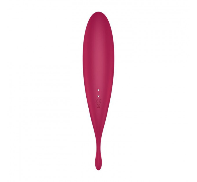 Вибратор с волновой стимуляцией Satisfyer Twirling Pro+ с приложением, красный