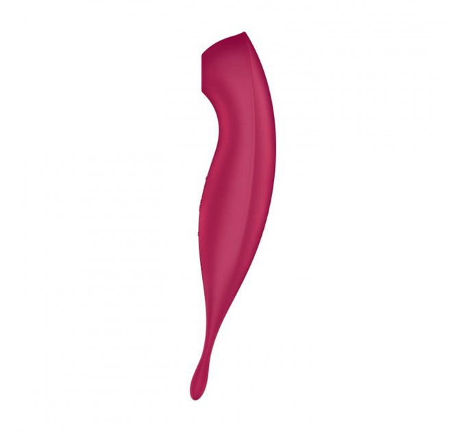 Вибратор с волновой стимуляцией Satisfyer Twirling Pro+ с приложением, красный