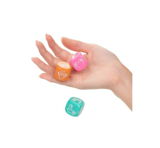 Игра для двоих CalExotics кубики 3 шт, разноцветные