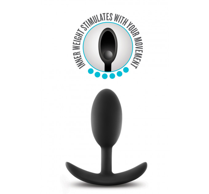 Анальная пробка Blush ANAL ADVENTURES VIBRA SLIM PLUG MEDIUM