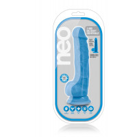 Фалоімітатор з подвійною щільністю NEO 7.5 INCH COCK W. BALLS BLUE