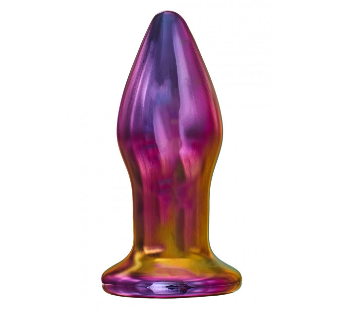 Анальная пробка с вибрацией стеклянная Dream Toys GLAMOUR GLASS PLUG