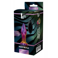 Анальная пробка с вибрацией стеклянная Dream Toys GLAMOUR GLASS PLUG