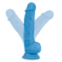 Фалоімітатор з подвійною щільністю NEO 7.5 INCH COCK W. BALLS BLUE