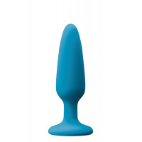 Анальний плаг силікон NS Novelties COLOURS PLEASURES SMALL PLUG BLUE.