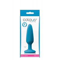 Анальний плаг силікон NS Novelties COLOURS PLEASURES SMALL PLUG BLUE.