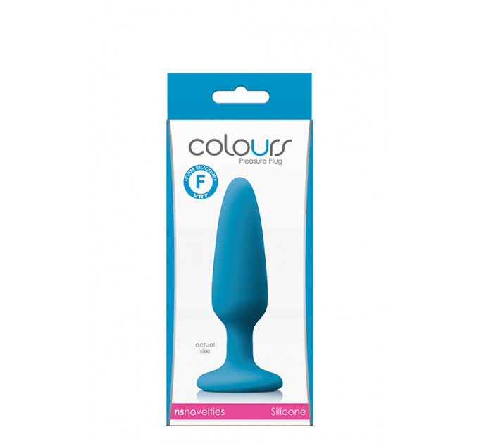 Анальная пробка силикон NS Novelties COLOURS PLEASURES SMALL PLUG BLUE