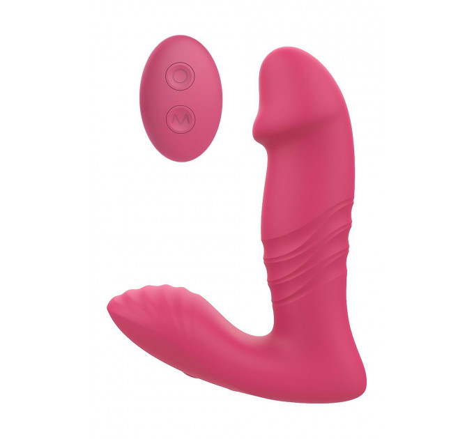 Анальный вибратор DREAM TOYS Essentials с поступательными движениями, розовый