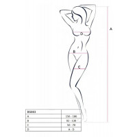 Боди с вырезами и открытым доступом Passion BS083 red