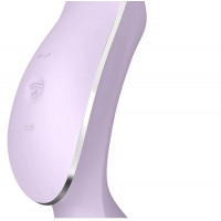 Двойной вибратор с вакуумной стимуляцией Satisfyer Curvy Trinity 2 сиреневый