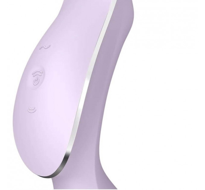 Подвійний вібратор із вакуумною стимуляцією Satisfyer Curvy Trinity 2 violet