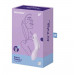 Подвійний вібратор із вакуумною стимуляцією Satisfyer Curvy Trinity 2 violet