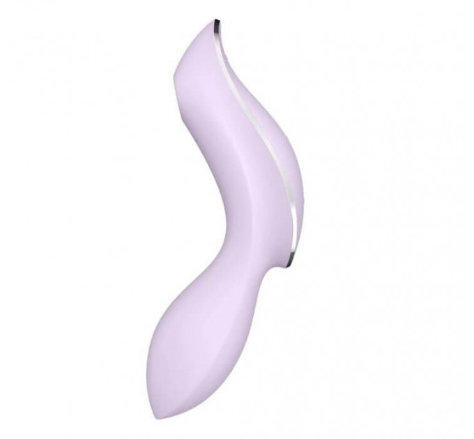 Подвійний вібратор із вакуумною стимуляцією Satisfyer Curvy Trinity 2 violet