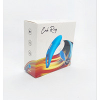 Эрекционное кольцо с вибрацией Shark light blue
