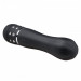 Вибратор Love Diamond Vibrator черный, украшенный стразами, 11.4 см.