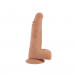 Фаллоимитатор реалистичный с мошонкой Chisa T-skin Real Dick Beats телесный, 18 см.