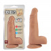 Фаллоимитатор реалистичный с мошонкой Chisa T-skin Real Dick Beats телесный, 18 см.