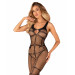 Комбинезон сетка Obsessive Bodystocking N123, чорный, One Size