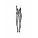 Комбинезон сетка Obsessive Bodystocking N123, чорный, One Size