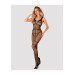Комбинезон сетка Obsessive Bodystocking N123, чорный, One Size