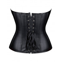 Корсет із застібкою блискавкою Star Night Sexy Leather і шнурівкою, чорний, XL (без коробки)