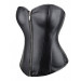 Корсет с застежкой молнией Star Night Sexy Leather и шнуровкой, черный, XL (без коробки)