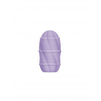 Мастурбатор мини с ребристым рельефом Pretty Love Smooth Stripes Cupid X Egg, фиолетовый