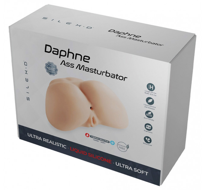 Мастурбатор полуторс термореактивный реалистичний Silexd Daphne Ass Masturbator в виде попы,телесный
