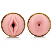 Мастурбатор в колбе двойной вагина/анус, киберкожа Fleshlight Quickshot Stamina Training Unit