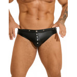 Чоловічі труси із заклепками Star Night з імітацією шкіри, чорні, XL