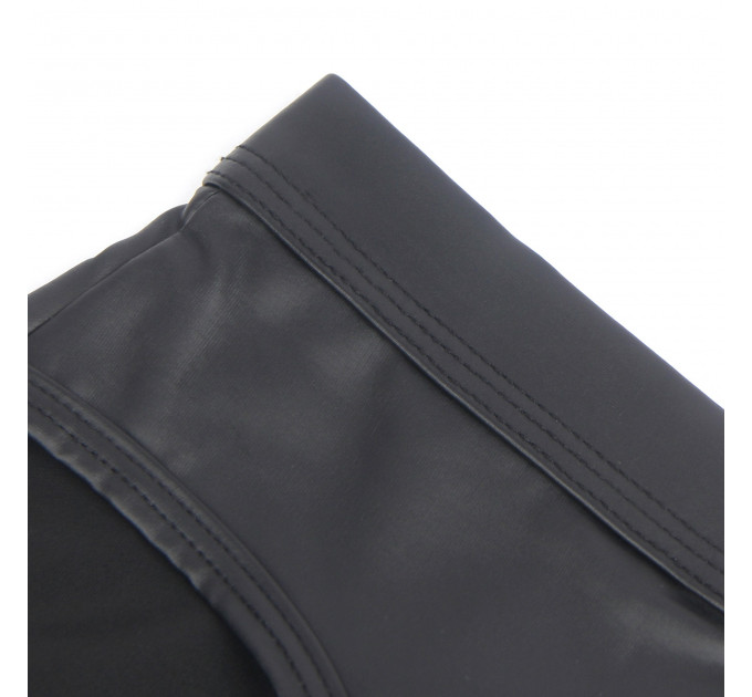 Чоловічі труси із заклепками Star Night з імітацією шкіри, чорні, XL