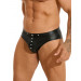 Чоловічі труси із заклепками Star Night з імітацією шкіри, чорні, XL
