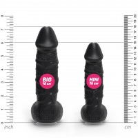 Мило член Pure Bliss MINI на присосці, чорне, 15 см